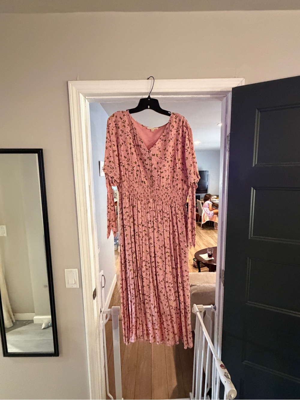 Beautiful floral maternity dress